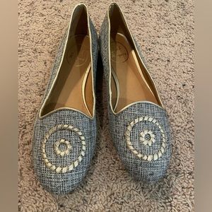 Jack Rogers Loafers flats metallic silver 8.5